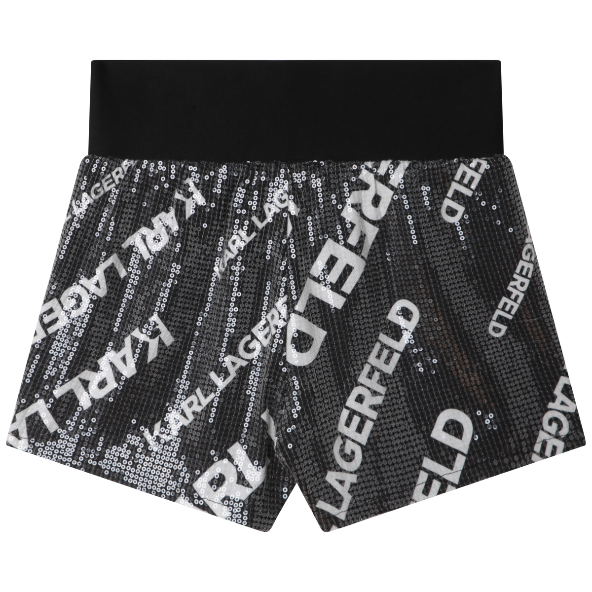 Short brodé en sequin - Noir & Blanc