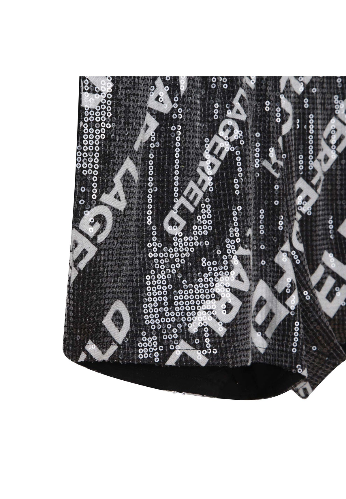 Short brodé en sequin - Noir & Blanc