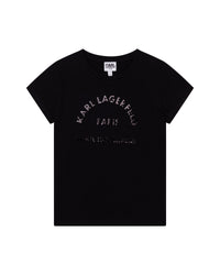T-shirt à manches courtes en coton - Black