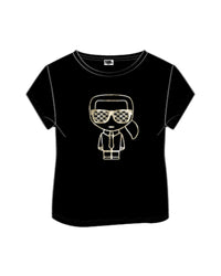T-shirt à manches courtes en coton - Black