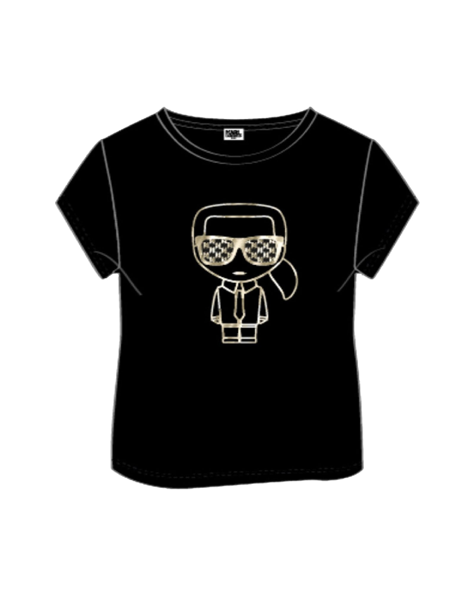 T-shirt à manches courtes en coton - Black