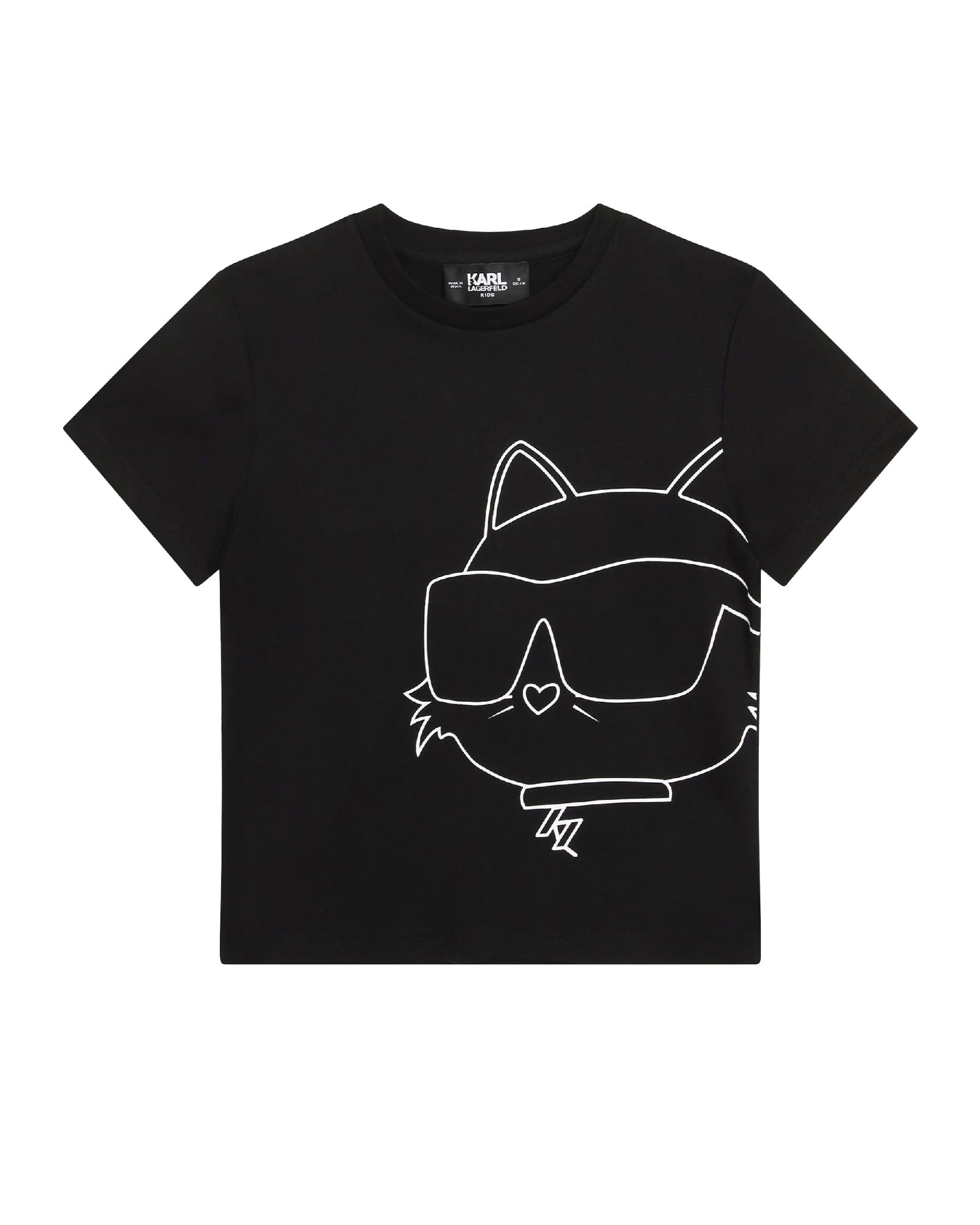 T-shirt manches courtes en coton - Black