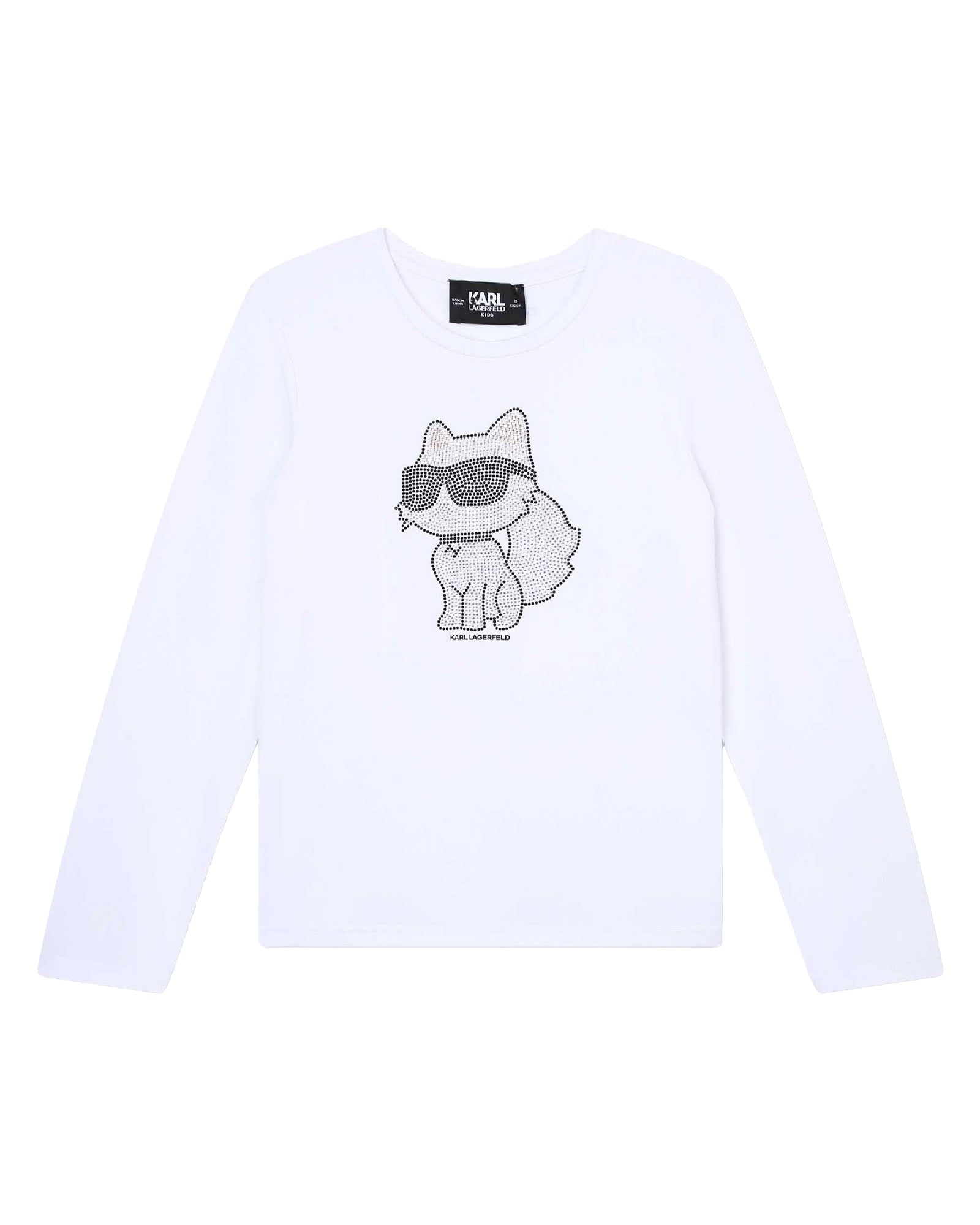 T-shirt manches longues en coton - Blanc