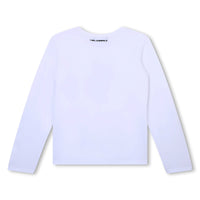 T-shirt manches longues en coton - Blanc