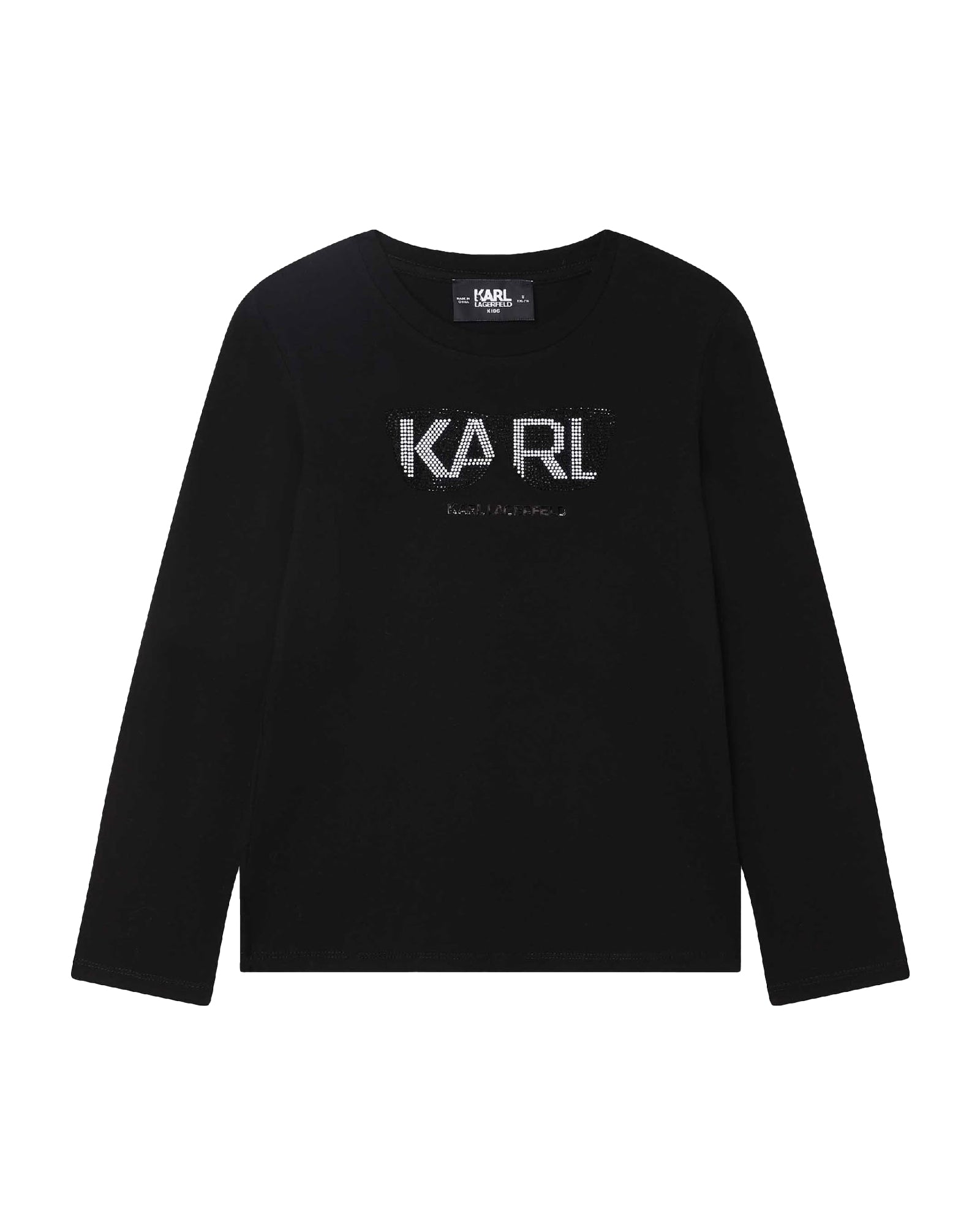 Long-sleeved cotton T-shirt - Black