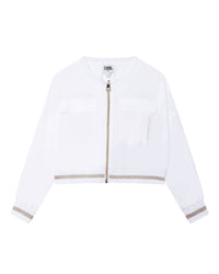 Cardigan avec logo - Blanc