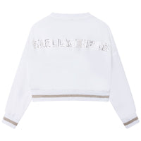 Cardigan avec logo - Blanc