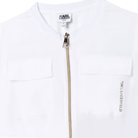 Cardigan avec logo - Blanc