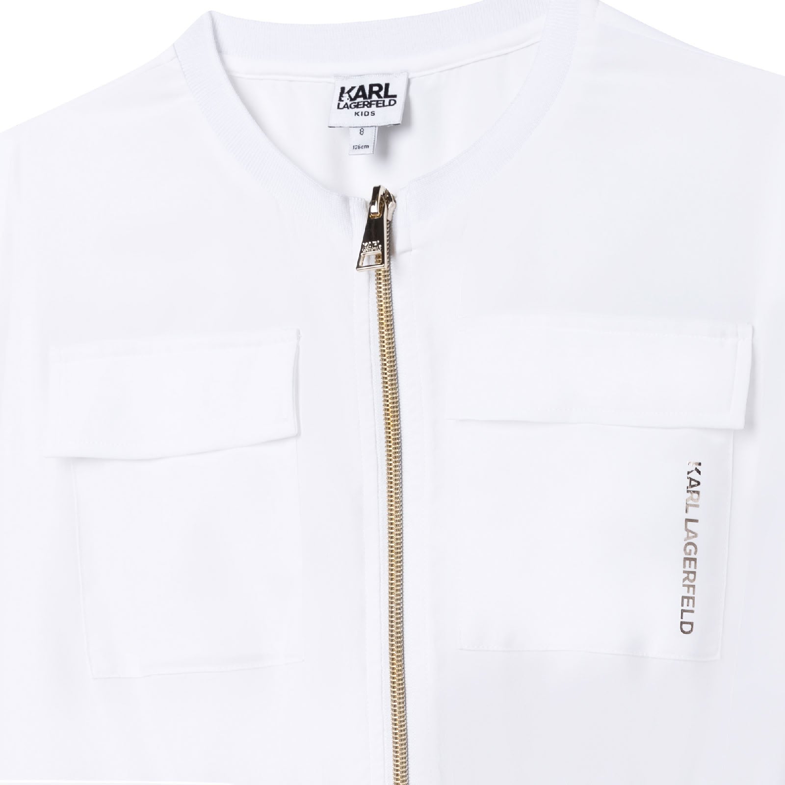 Cardigan avec logo - Blanc