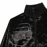 Blouson brodé sequins - Black