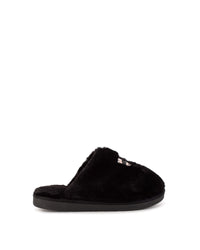 Mules effet fourrure - Black