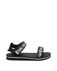 Sandales à logo imprimé - Black