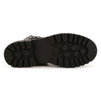 Bottines avec logo en cuir - Black