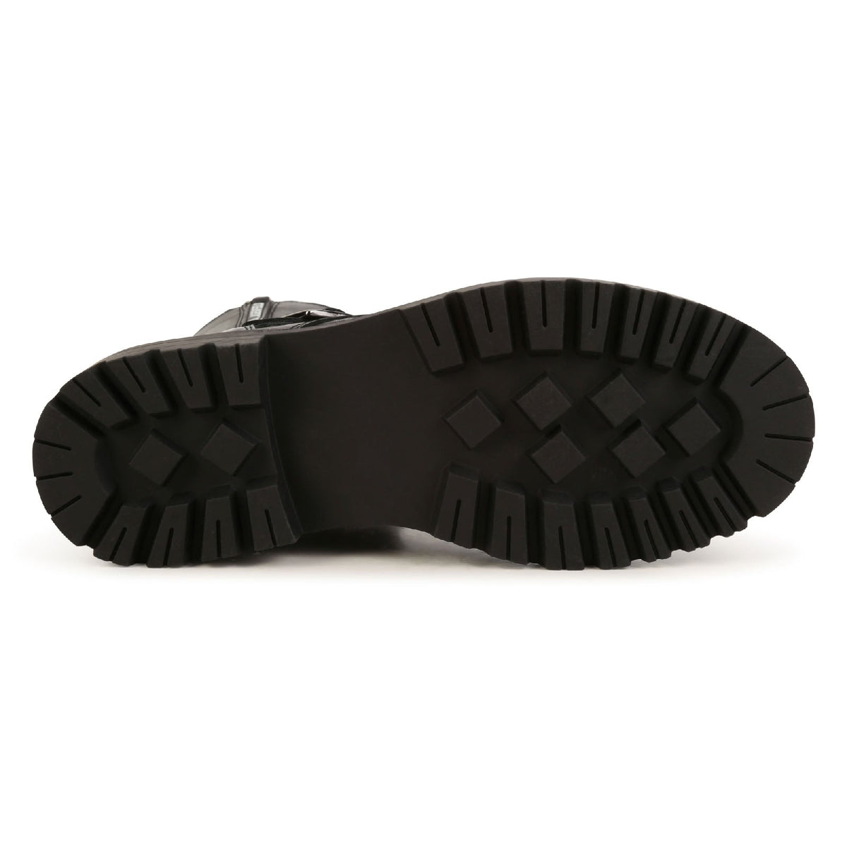 Bottines avec logo en cuir - Black