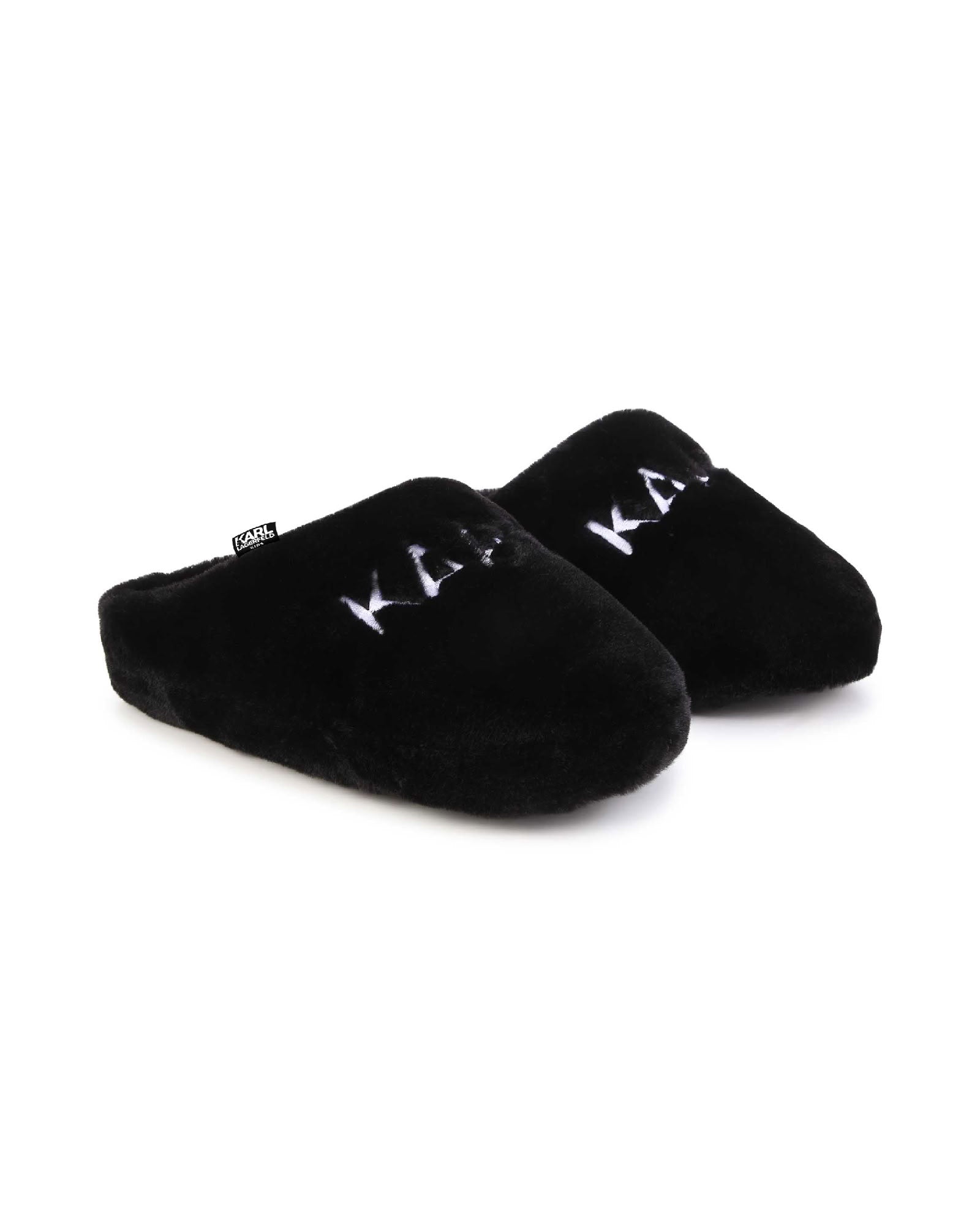 Chaussons en polaire duveteuse - Black