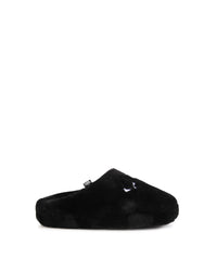 Chaussons en polaire duveteuse - Black