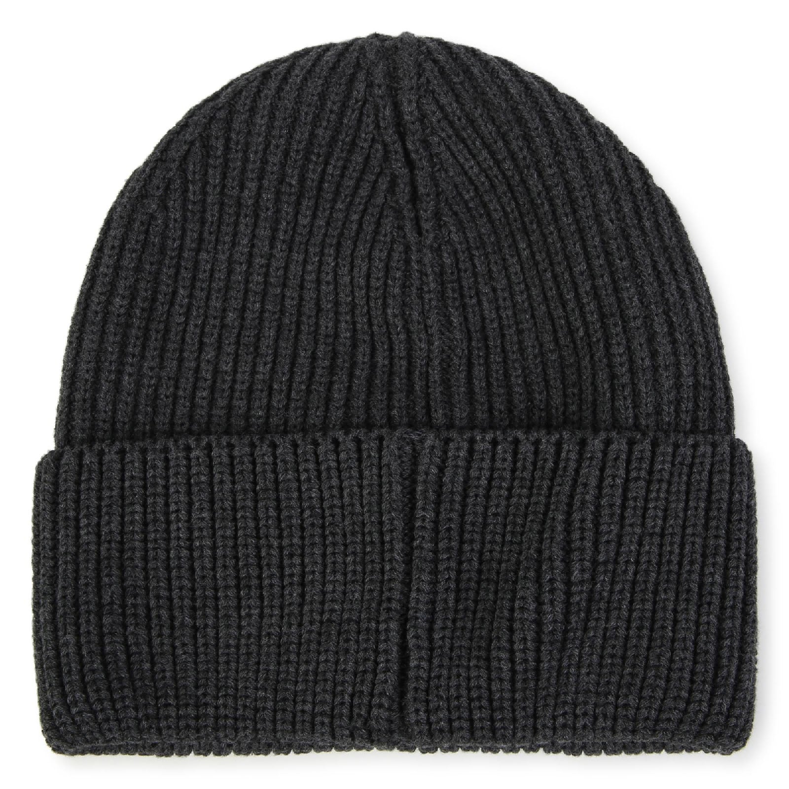 Bonnet avec logo en coton - Gris Foncé