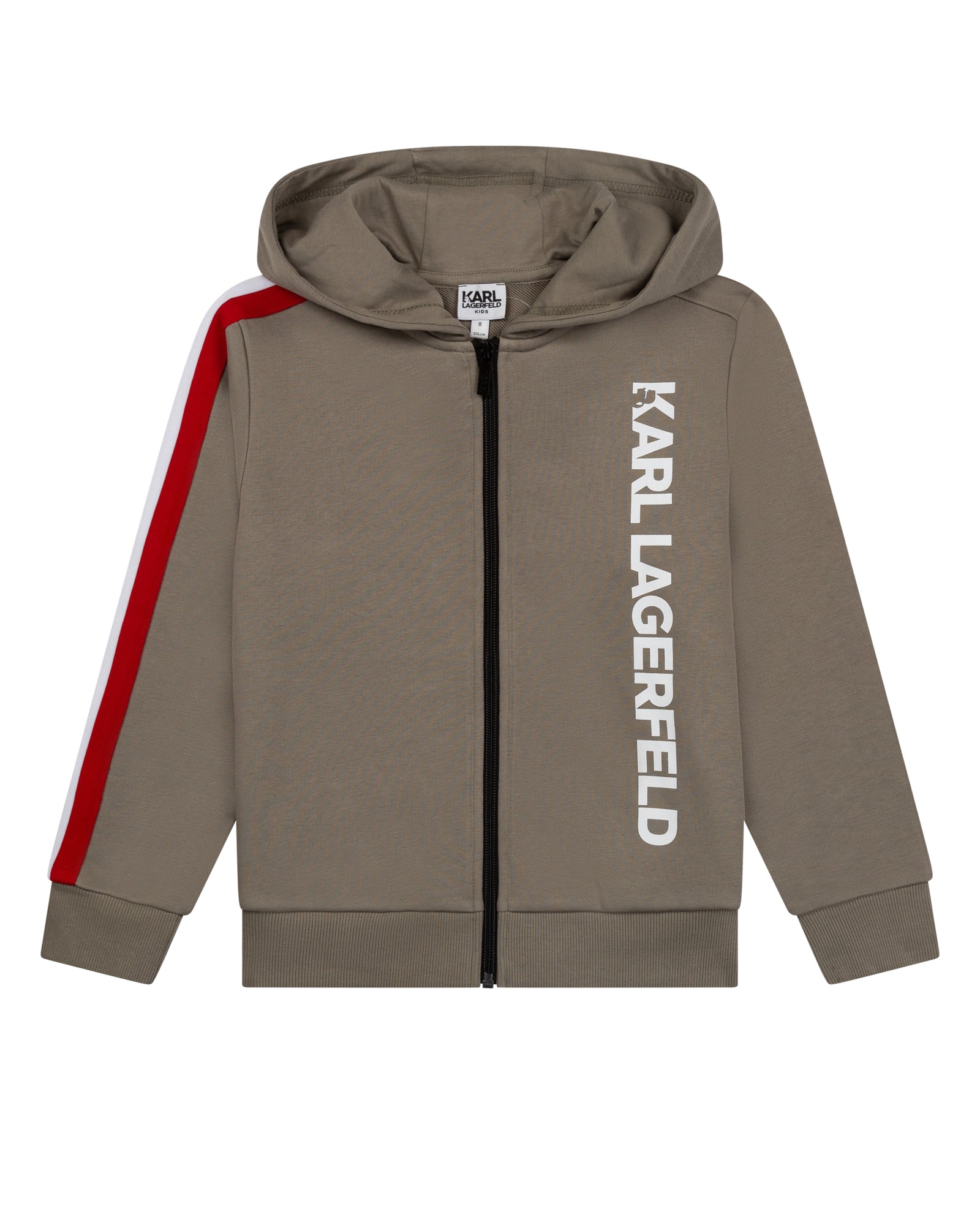 Cardigan de survêtement rayé en coton - Green Stone