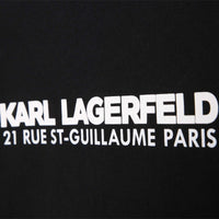 Short-sleeved T-shirt with cotton illustrations - Black