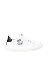 Sneakers à lacets en cuir - Blanc
