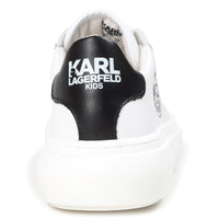 Sneakers à lacets en cuir - Blanc