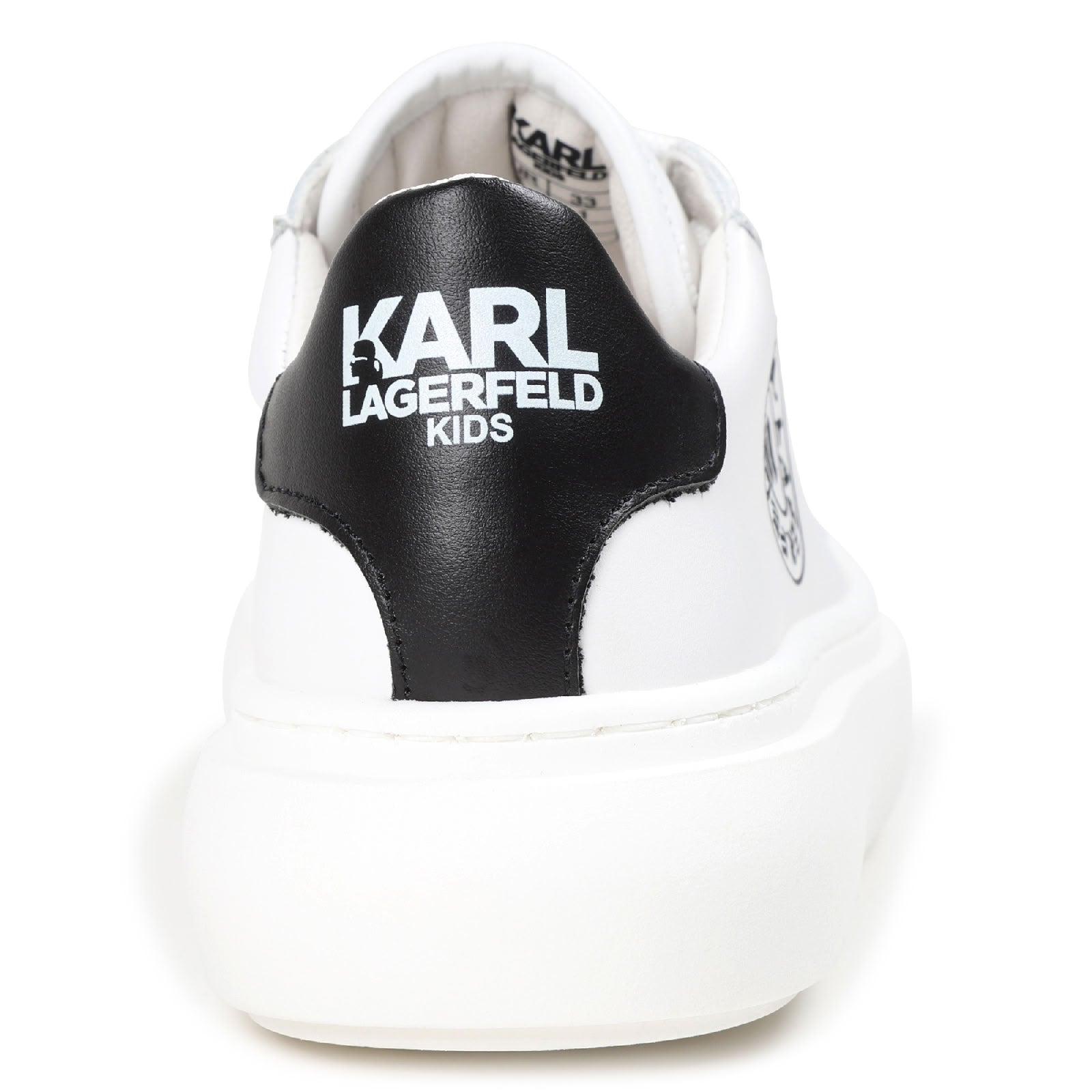 Sneakers à lacets en cuir - Blanc