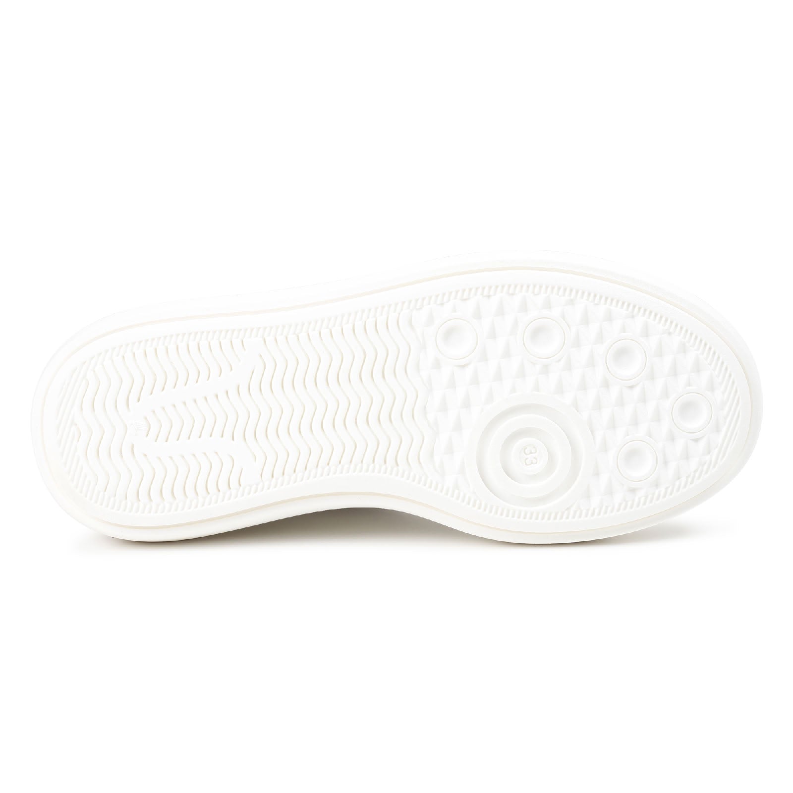 Sneakers à lacets en cuir - Blanc