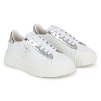 Baskets basses en cuir - Blanc