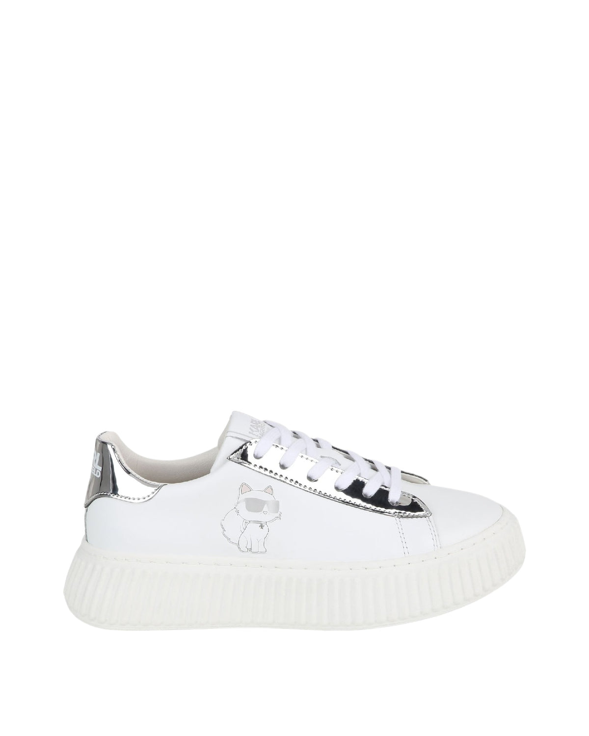 Baskets basses en cuir - Blanc