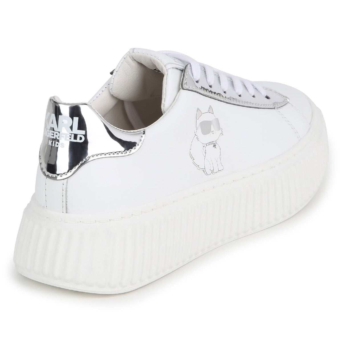 Baskets basses en cuir - Blanc