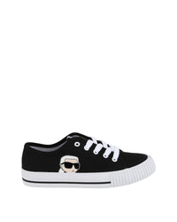 Karl-print low-top trainers - Black