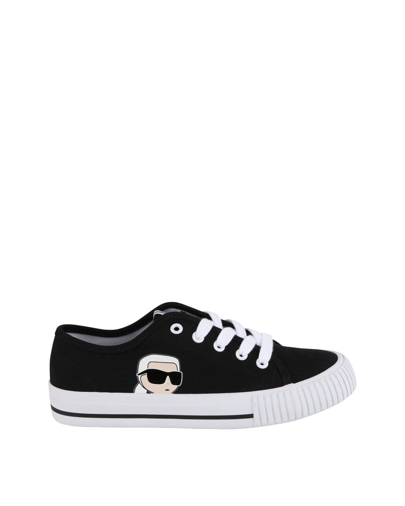 Karl-print low-top trainers - Black