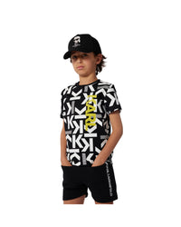 T-Shirt Sans Manches - Noir Blanc