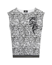 Robe Sans Manches - Noir Blanc