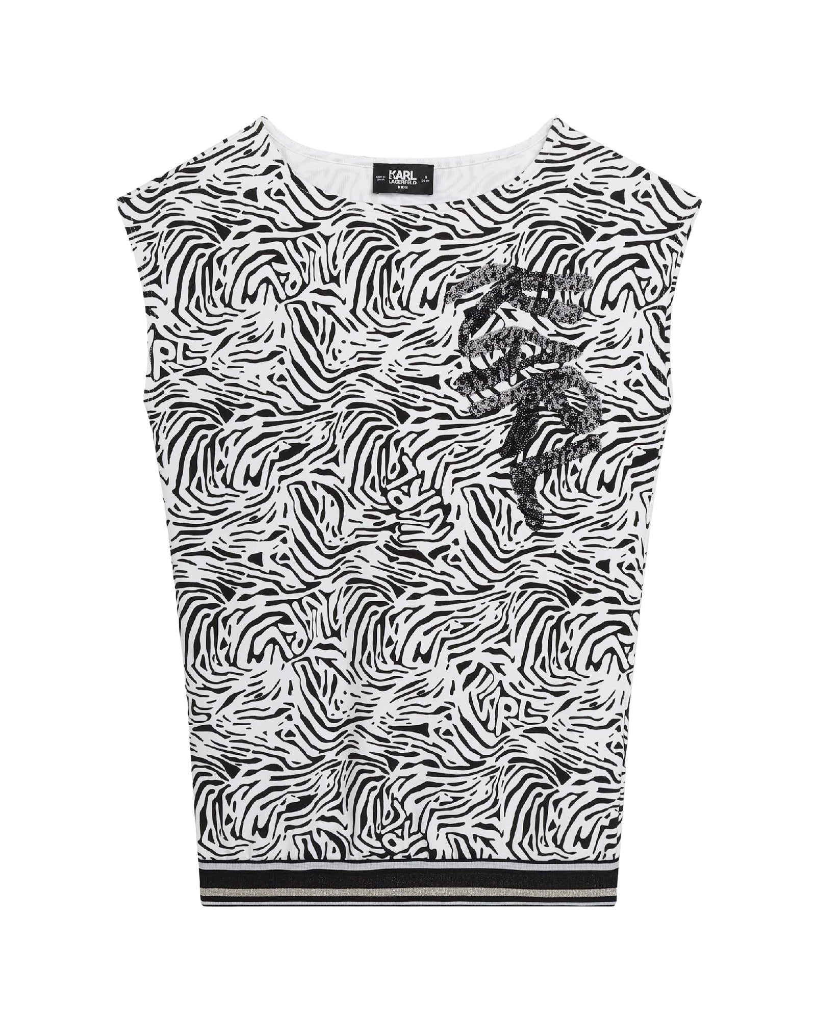 Robe Sans Manches - Noir Blanc