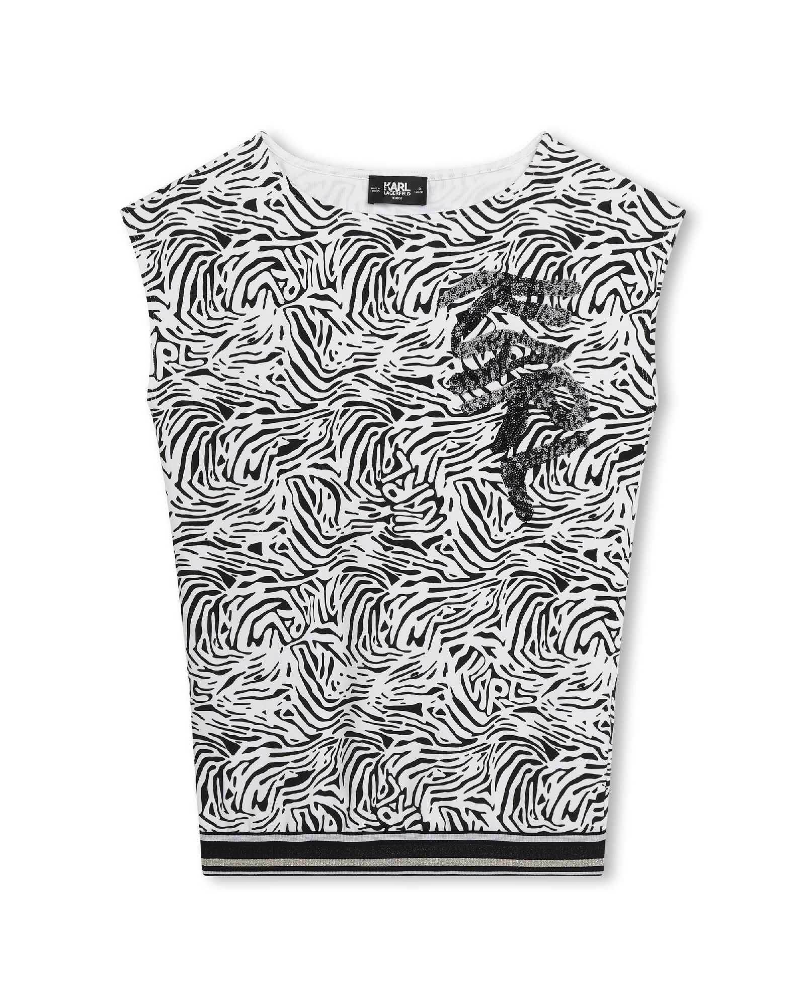 Robe Sans Manches - Noir Blanc