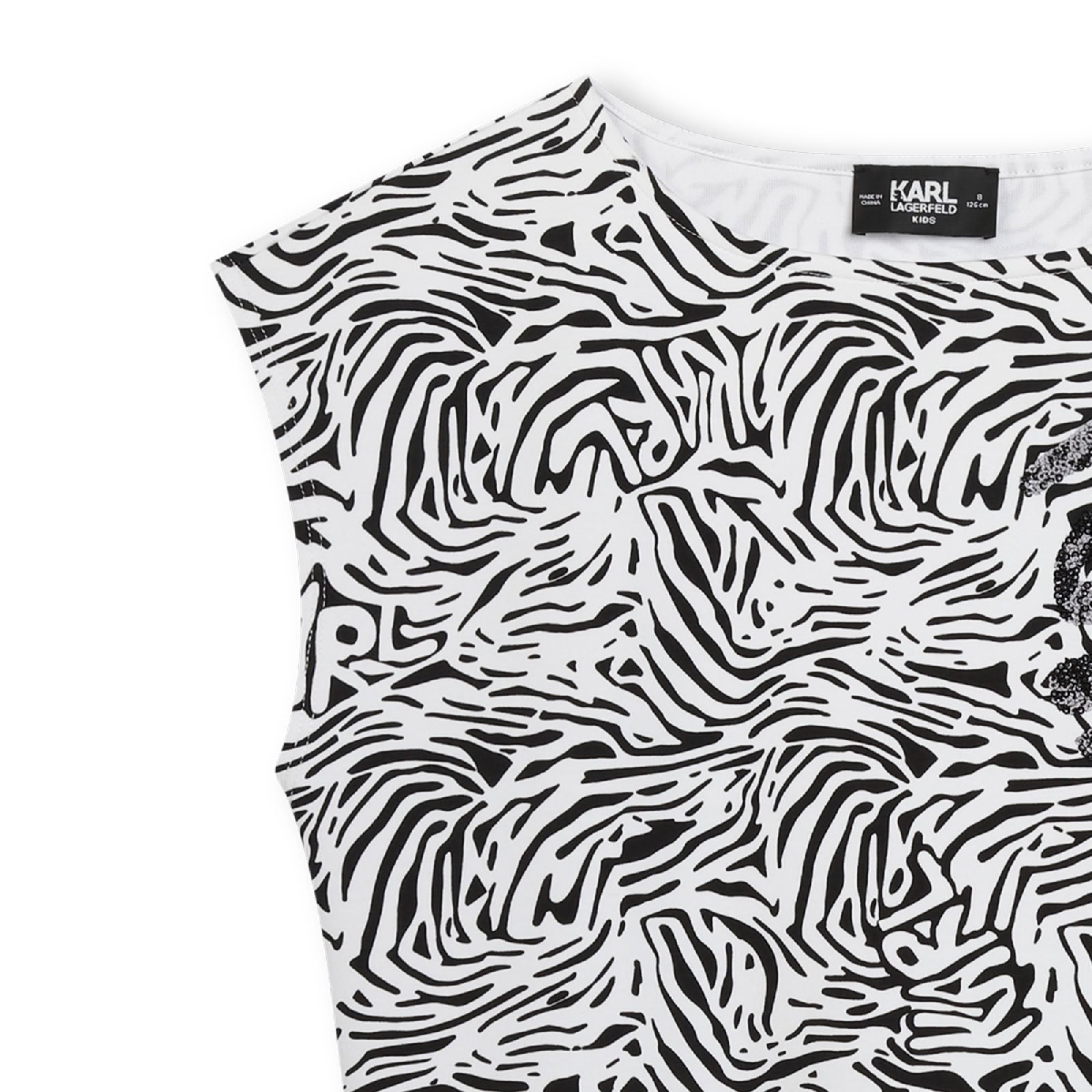 Robe Sans Manches - Noir Blanc