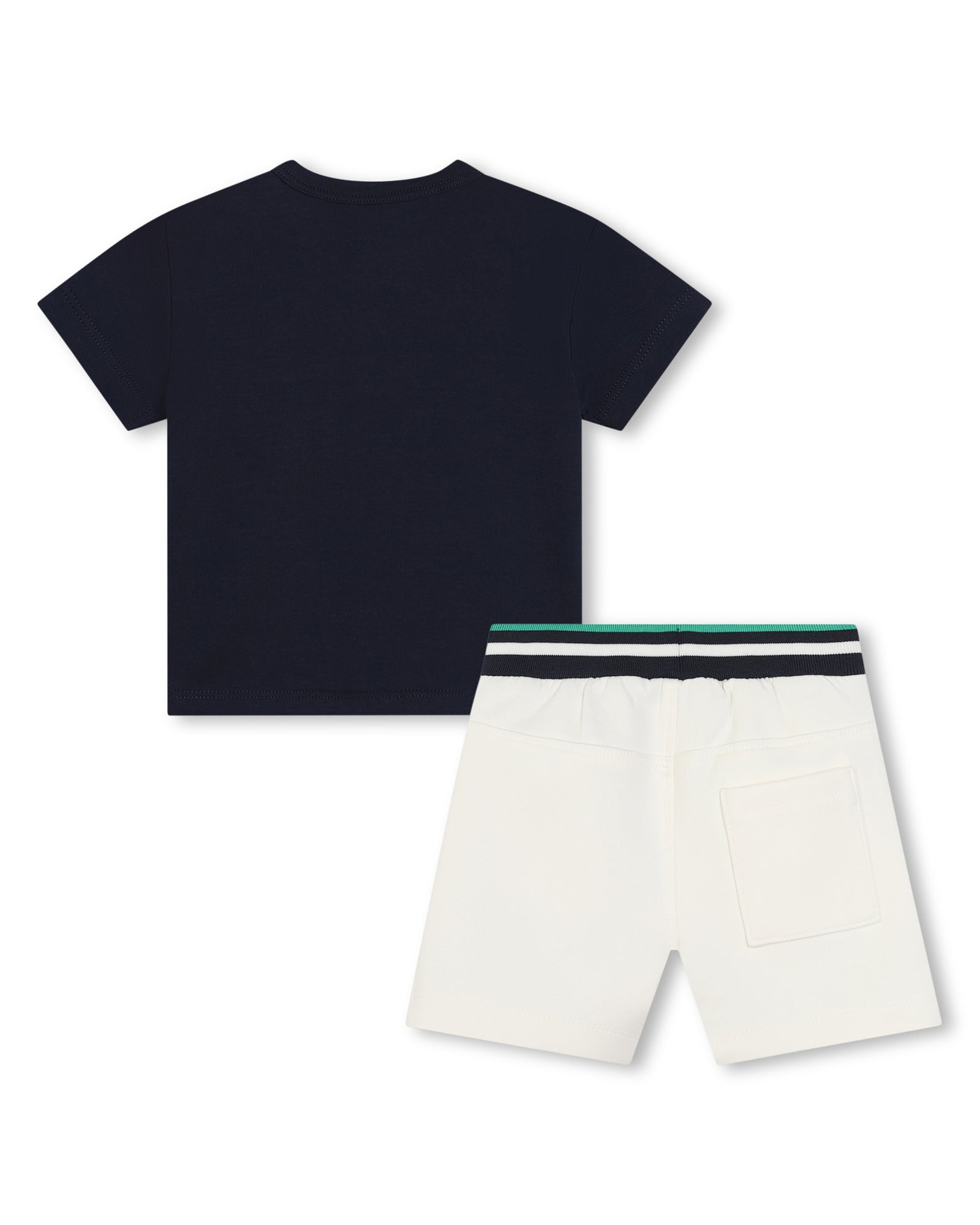 Ensemble T-Shirt+Short - Ecru Bleu