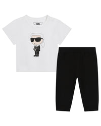 Ensemble T-Shirt+Calecon - Blanc Noir