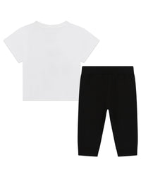 Ensemble T-Shirt+Calecon - Blanc Noir