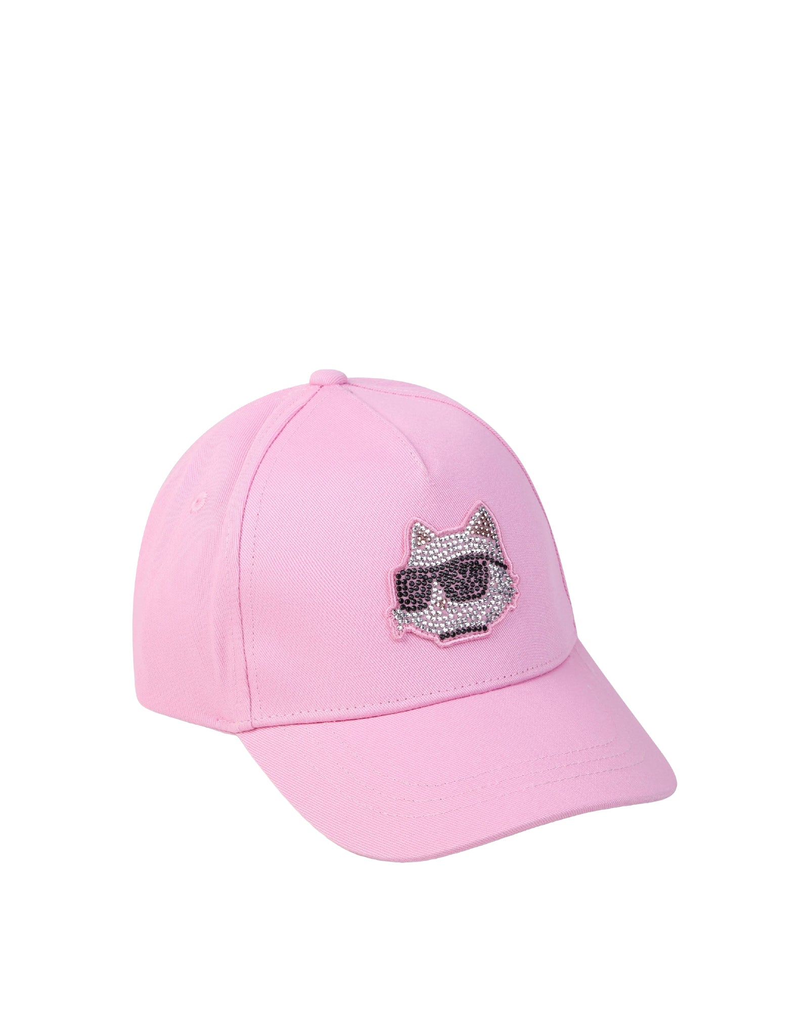 Casquette avec logo en coton - Deep Pink