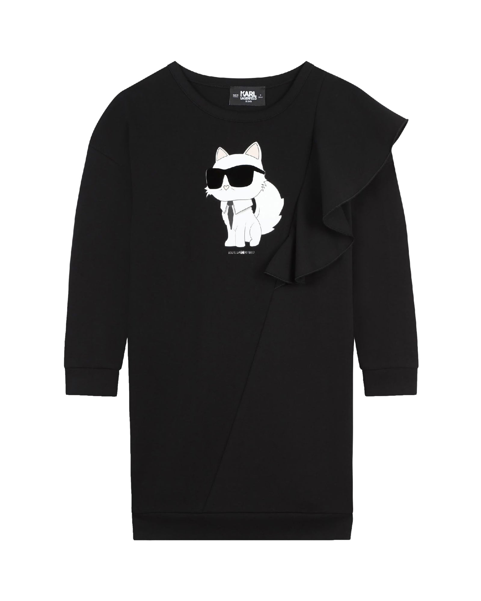 Robe imprimée en coton - Black