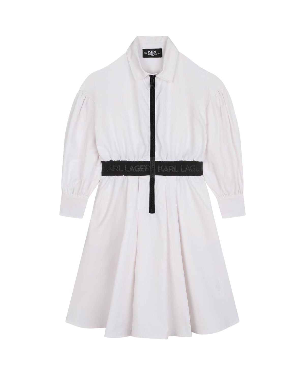 Robe avec logo en coton - Blanc
