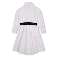 Robe avec logo en coton - Blanc