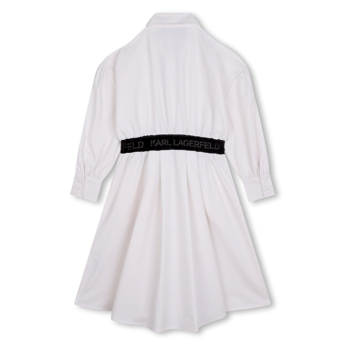 Robe avec logo en coton - Blanc