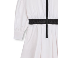 Robe avec logo en coton - Blanc