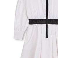 Robe avec logo en coton - Blanc