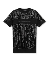 Robe avec logo en coton - Black