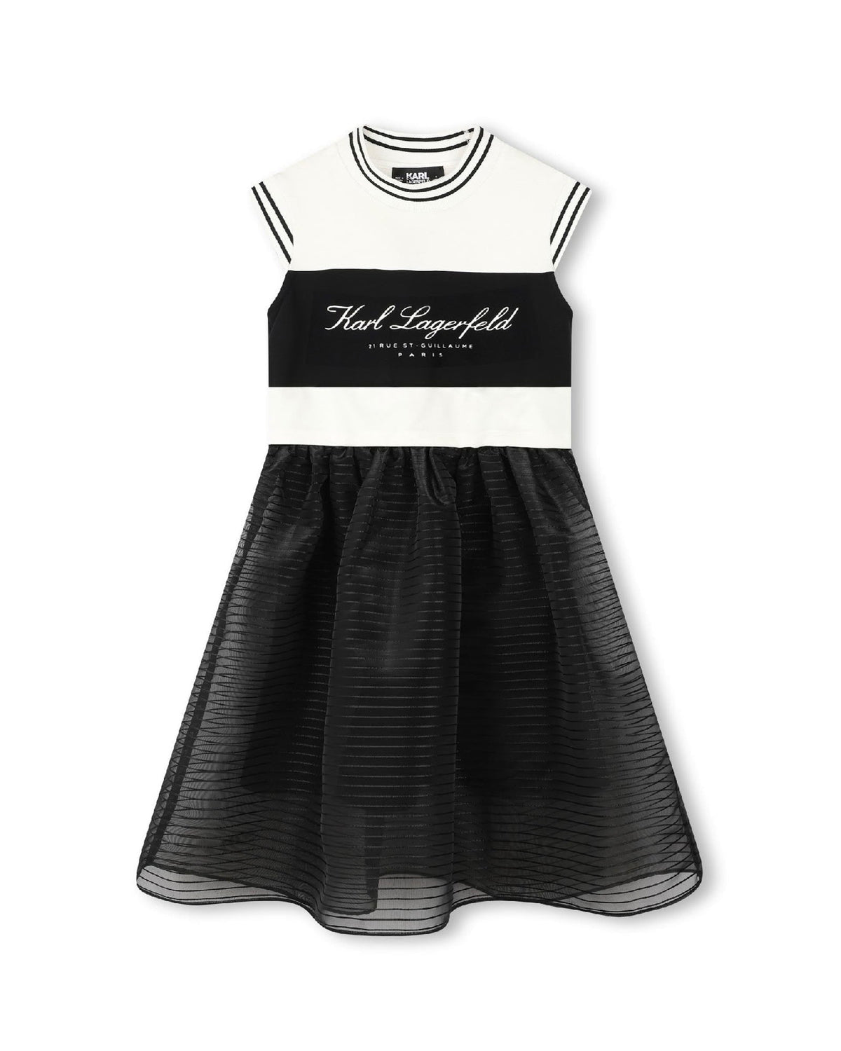 Robe imprimée avec logo - Noir Écru