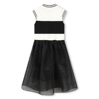 Robe imprimée avec logo - Noir Écru